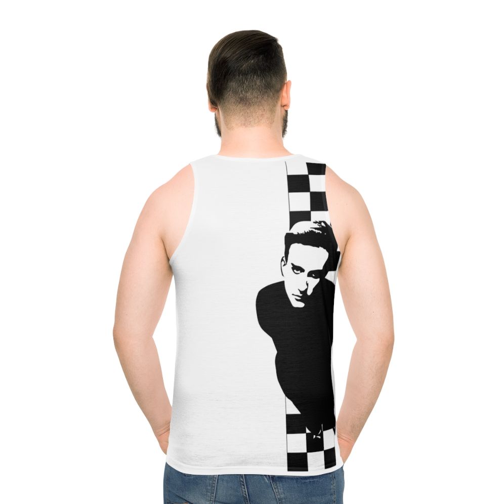 Unisex two-tone terry cloth tank top