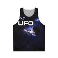 Unisex UFO 2 space themed tank top