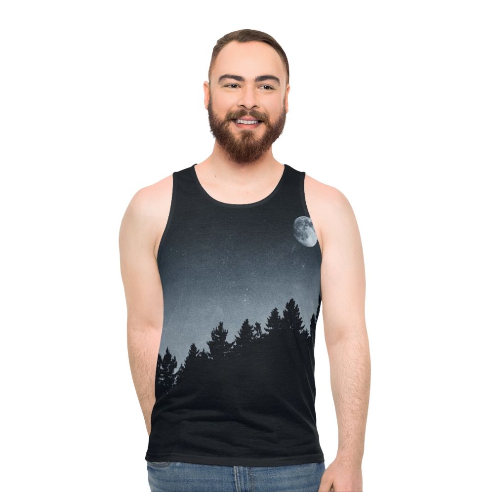 Unisex Under Moonlight Nature Tank Top