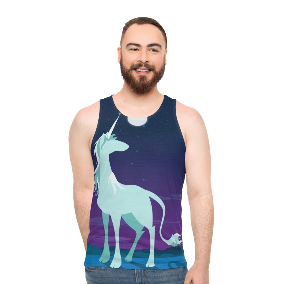 Unisex unicorn tank top with motivational message