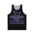 Unisex unicorns are metal tank top