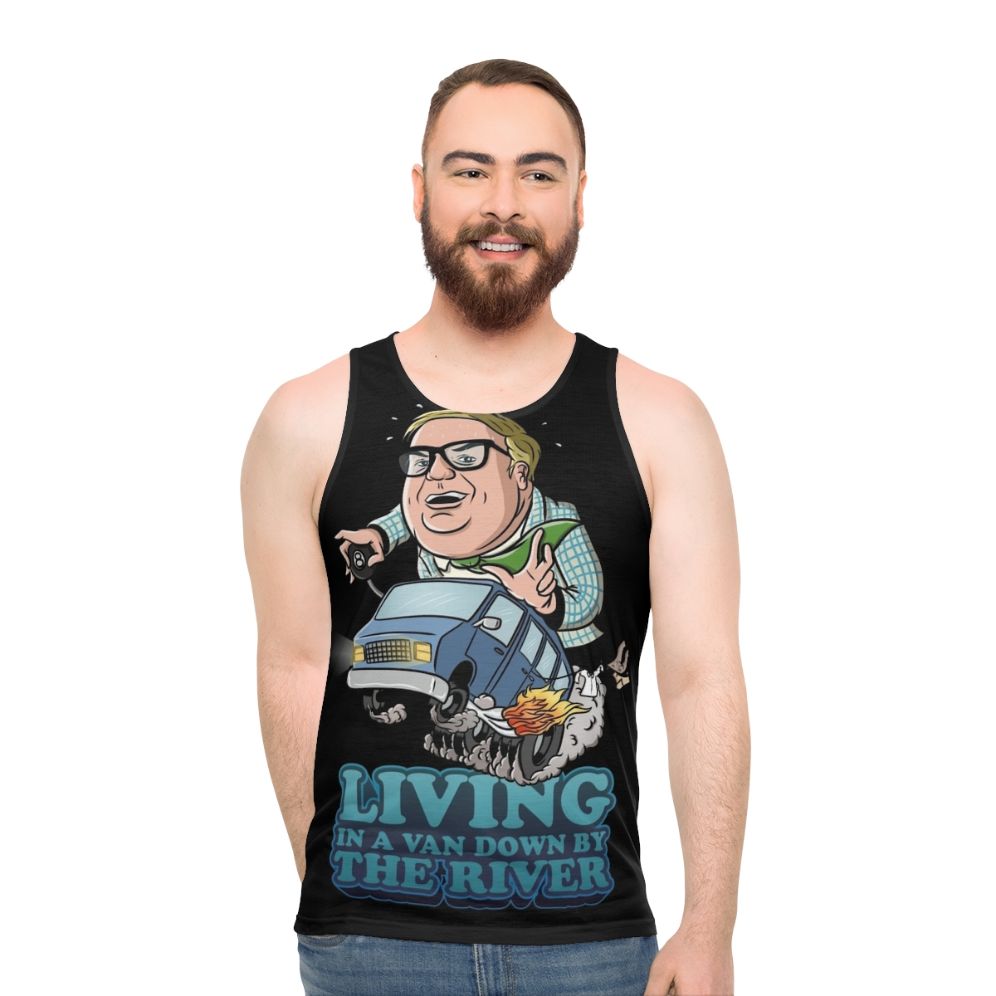 Unisex "Van Down By The River" SNL Chris Farley Tank Top
