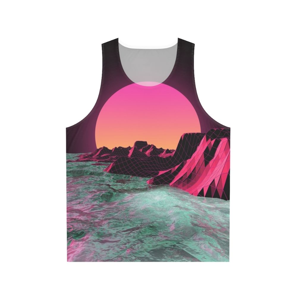 Unisex vaporwave aesthetic retro futuristic tank top