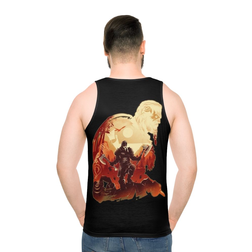 Unisex Viking Adventure Tank Top with Assassin's Creed Valhalla Inspired Design