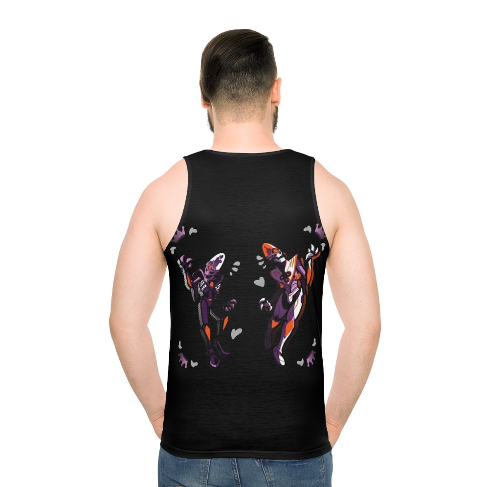 Unisex tank top with nefarious villain design