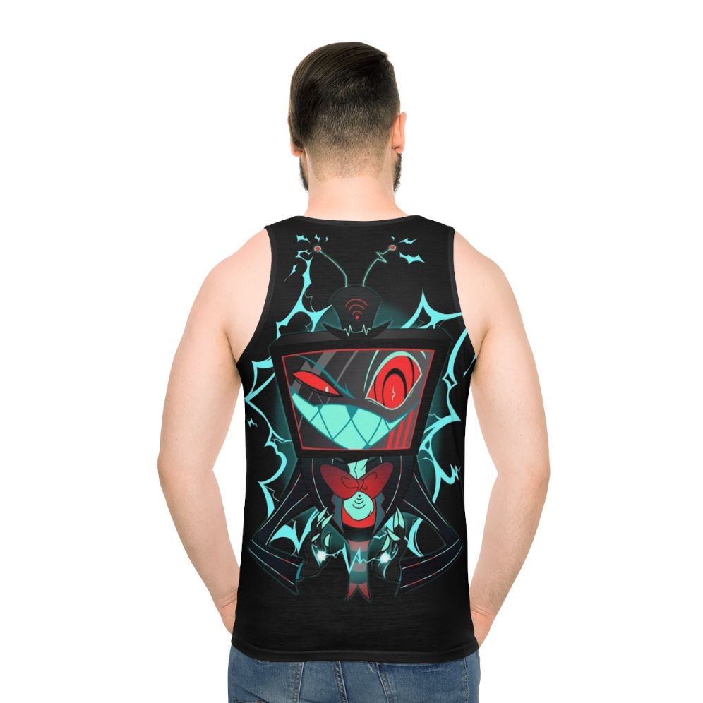 Unisex Vox tank top with demonic design