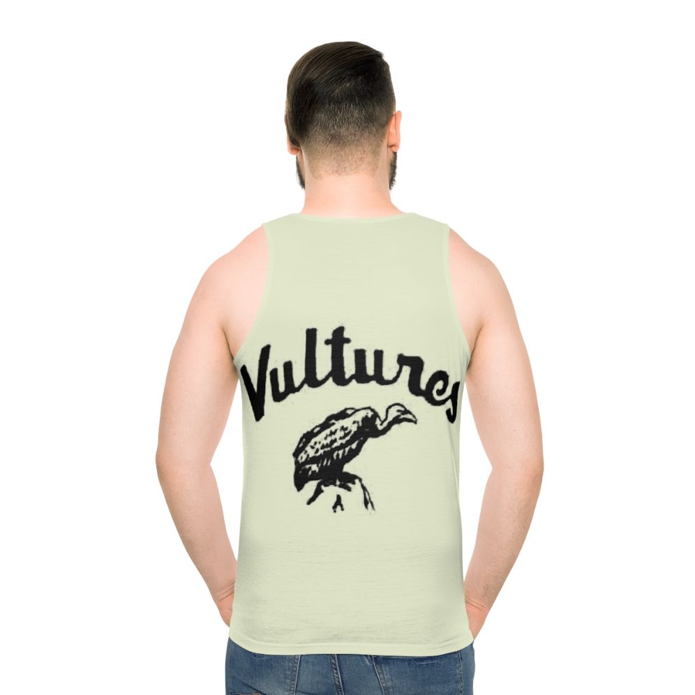 Unisex vultures tank top with graphic animal print design