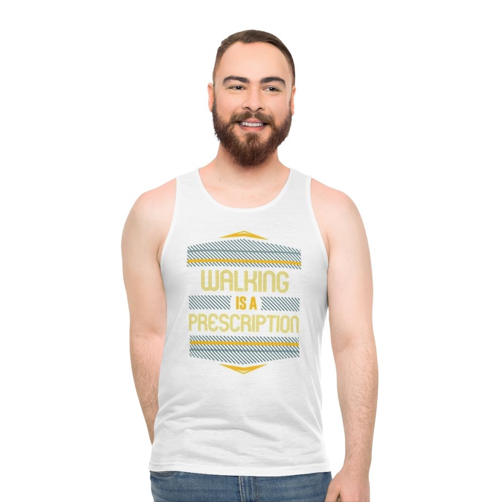Unisex walking hobbies enthusiast tank top