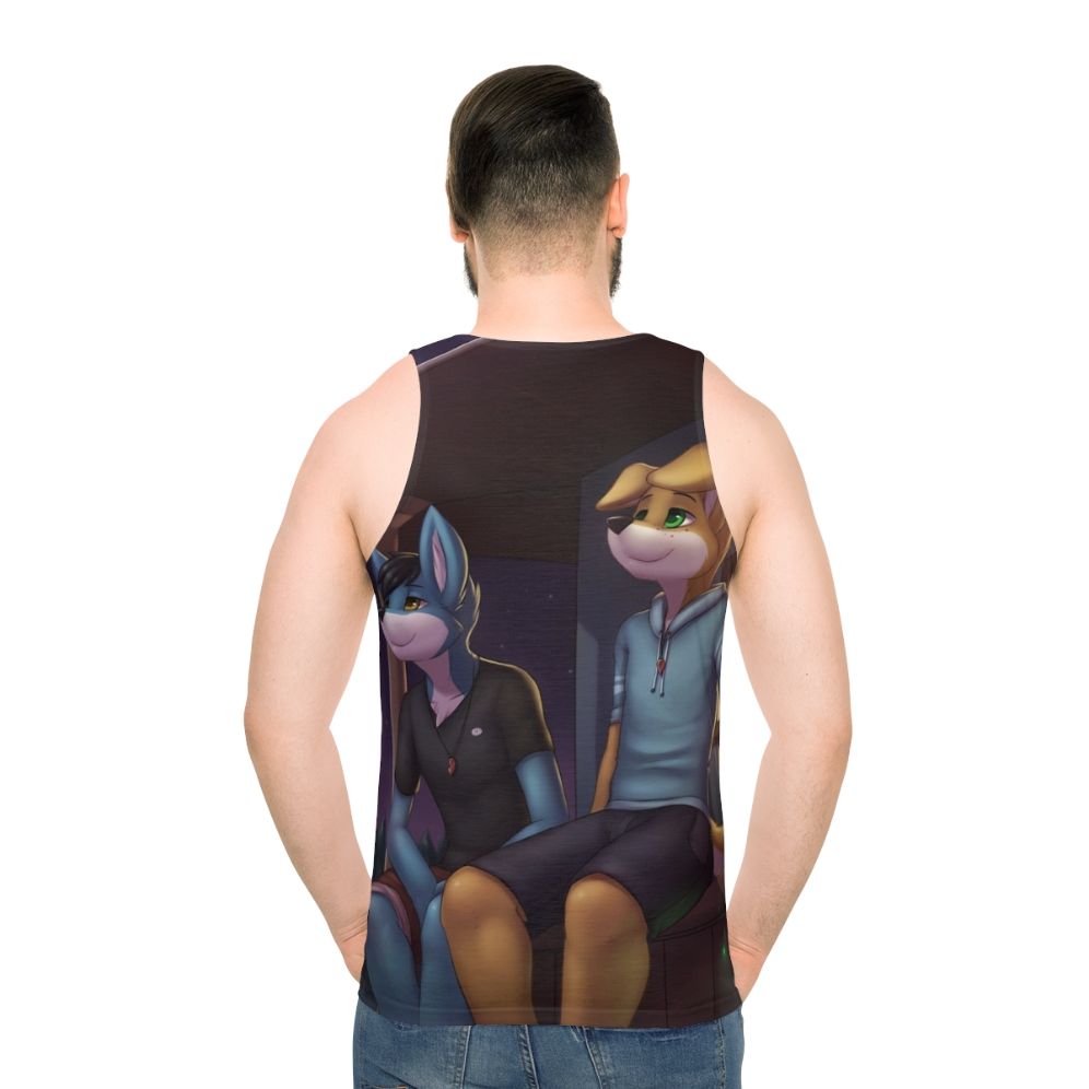 Unisex Weekend 2 cover art furry dog tank top