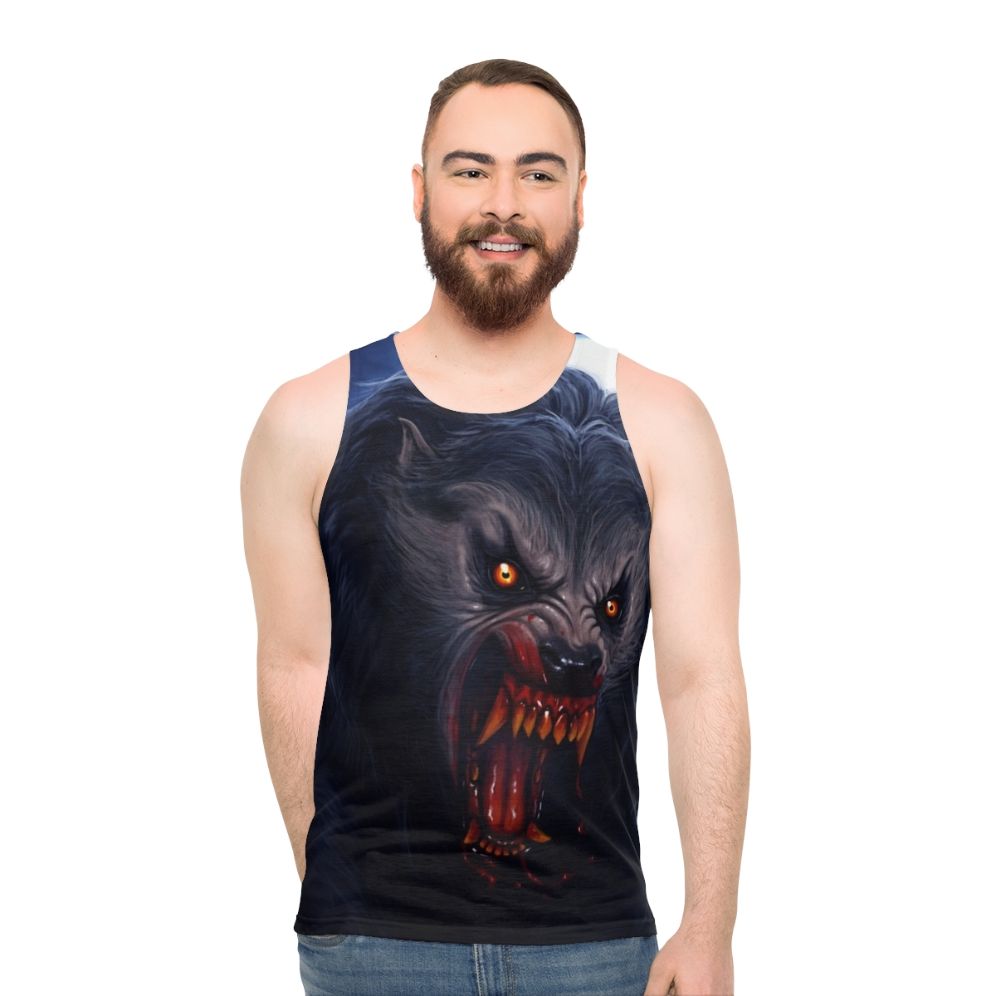 Unisex Werewolf Horror Classic Movie Tank Top