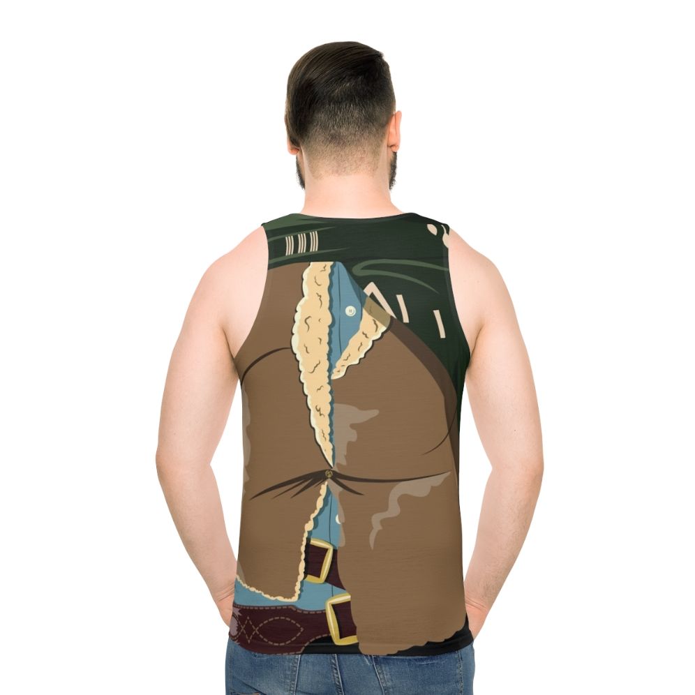 Unisex tank top with western-inspired design
