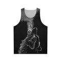 Unisex Wolf Print Tank Top