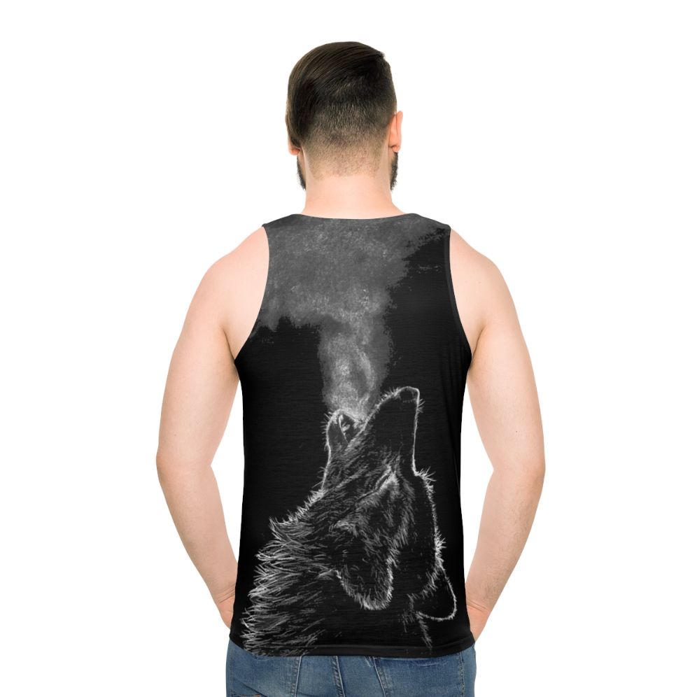 Unisex Wolf Print Tank Top