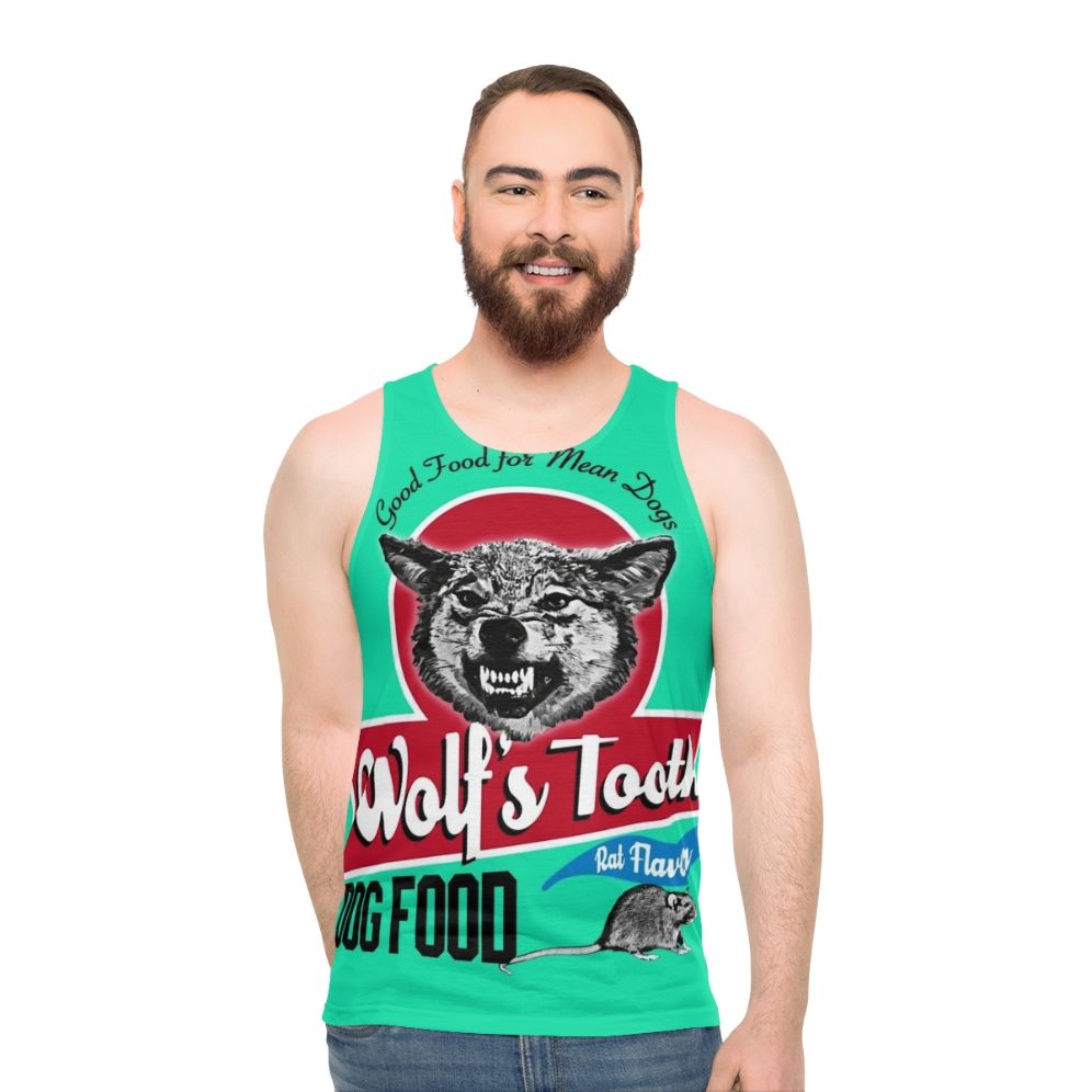 Unisex Wolf Tooth Dog Food Tank Top