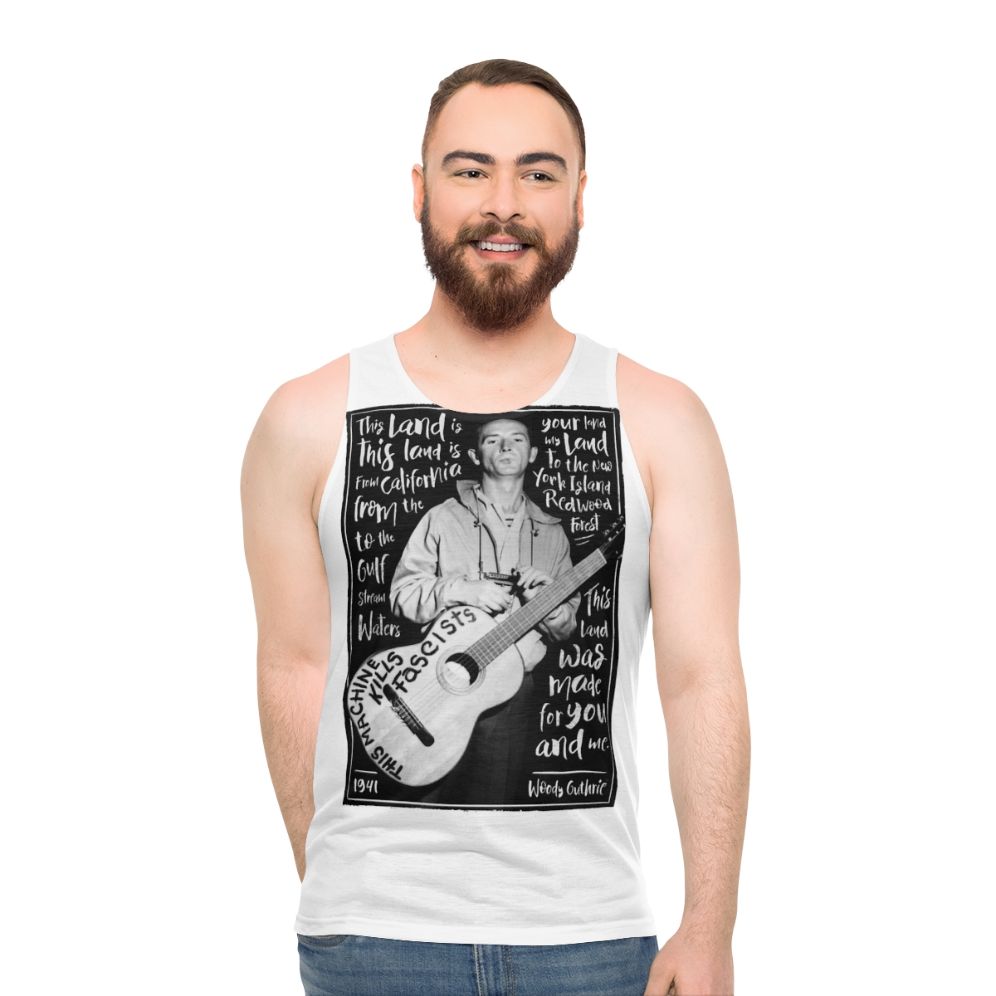 Unisex Woody Guthrie 'This Land Is Your Land' Tank Top