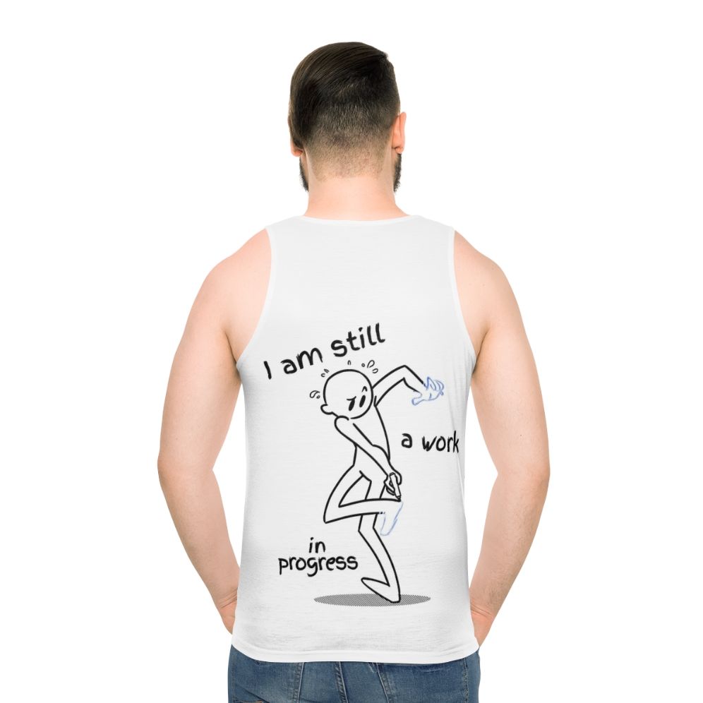 Unisex "Work In Progress" motivational tank top