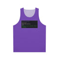 Unisex World of Warcraft inspired epic purple tank top