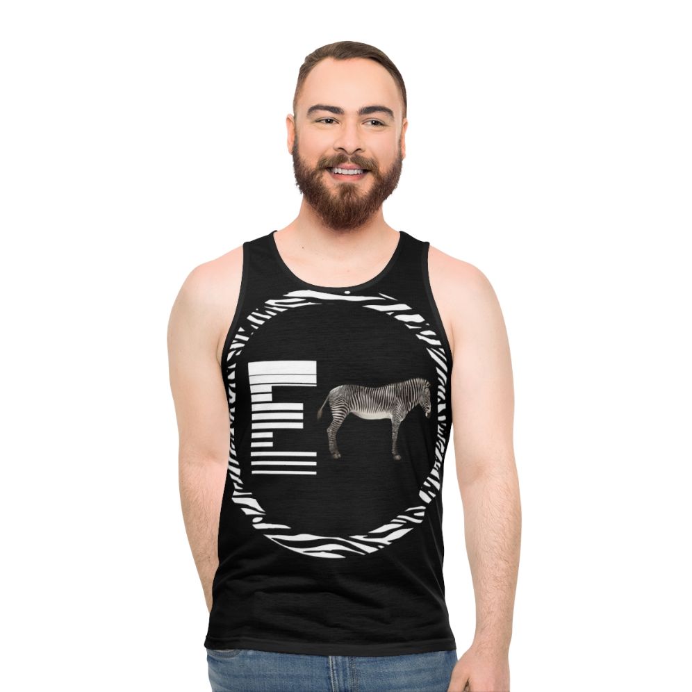 Unisex Zebra Design Tank Top