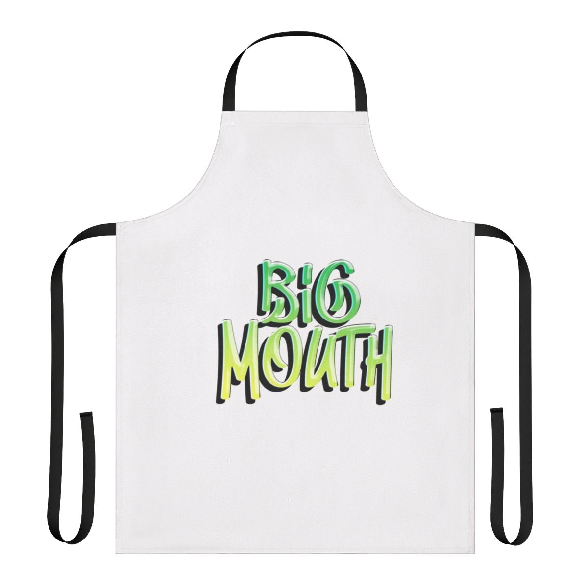 Apron featuring a quirky "Big Mouth" design, perfect for fans of the Netflix series