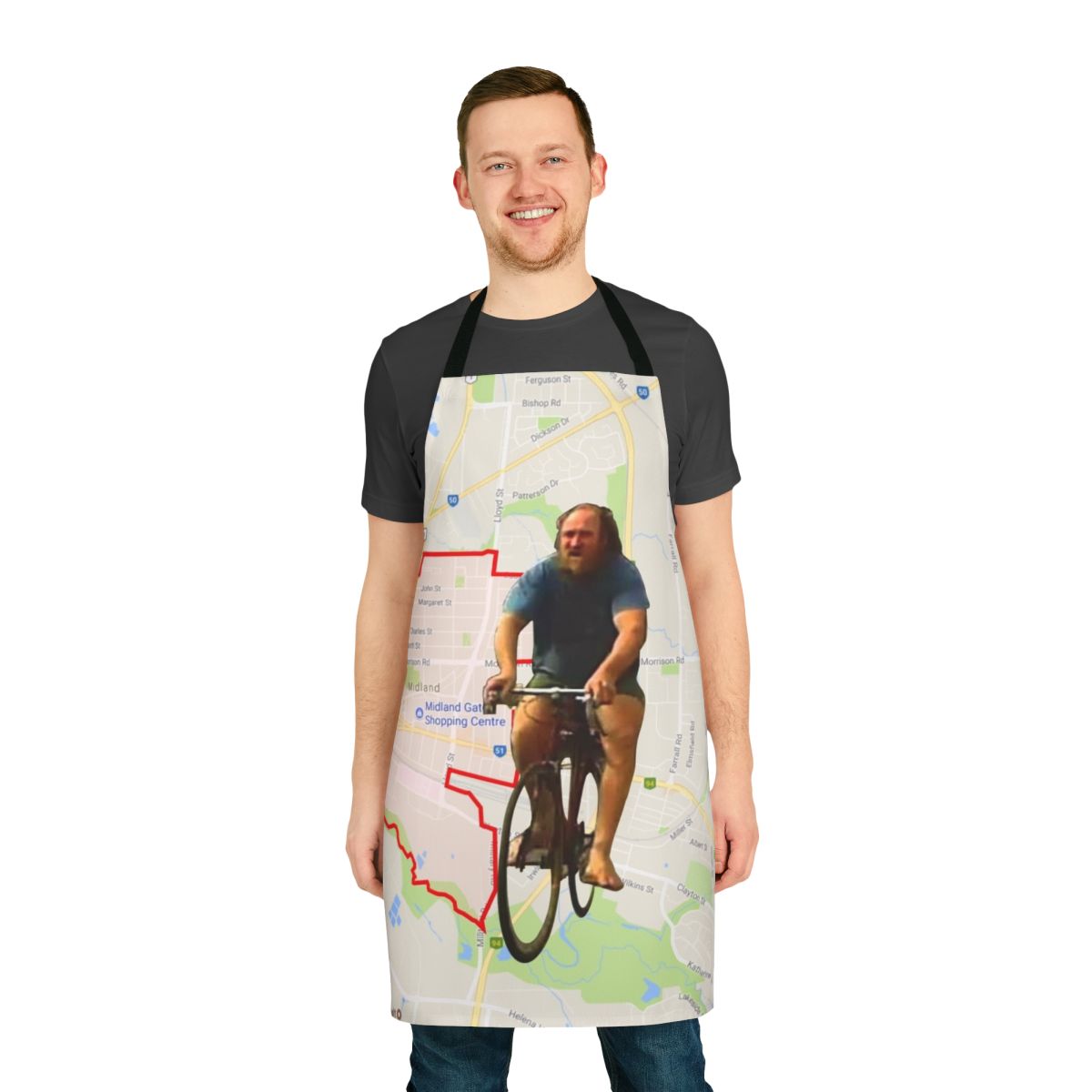Stylish and Witty "Mad Dog" Themed Apron