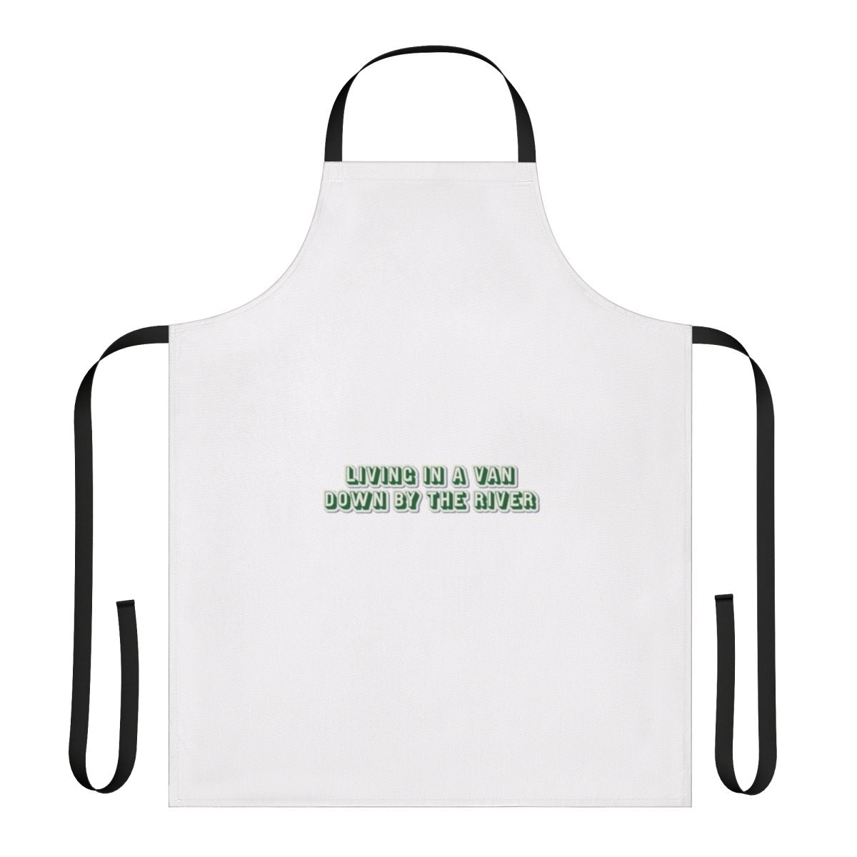 Unofficial comedy-inspired kitchen apron featuring Chris Farley's iconic Matt Foley character from Saturday Night Live