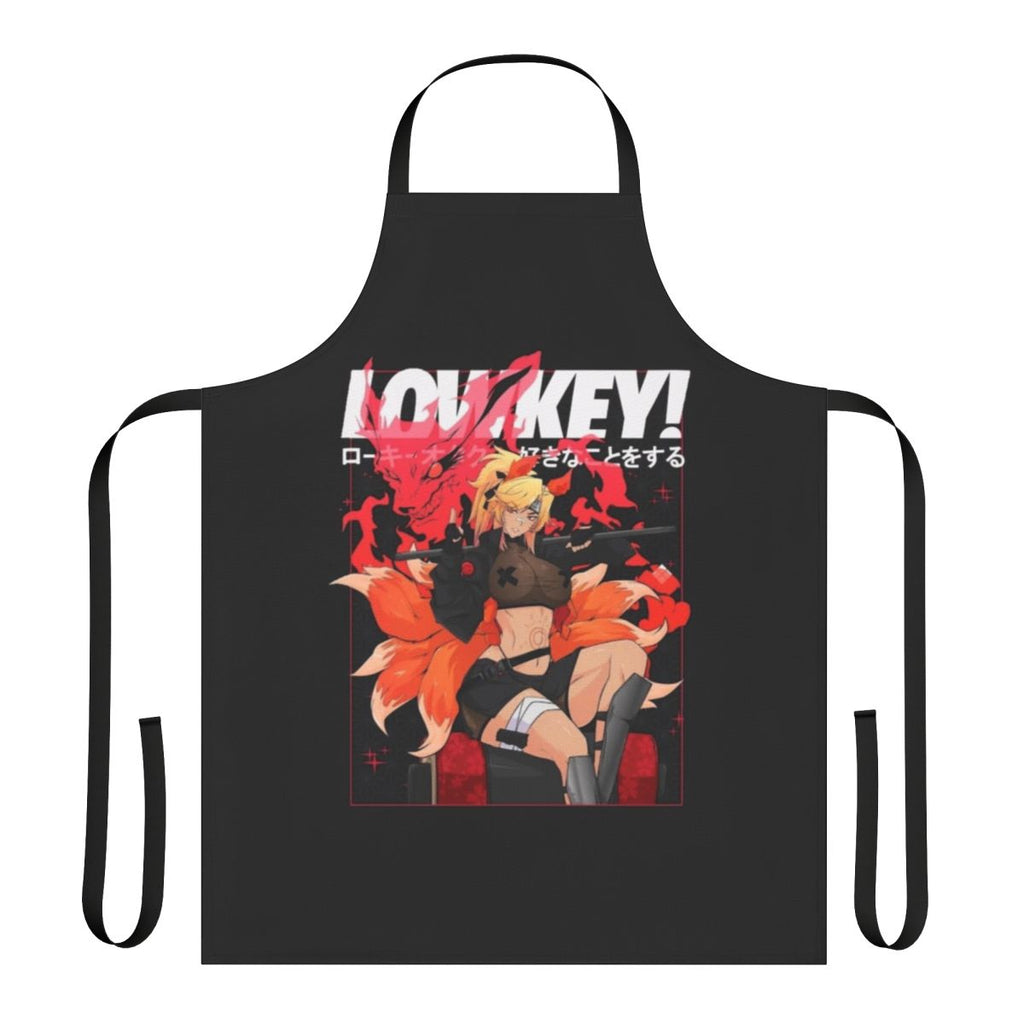 Unofficial anime-inspired apron with a lowkey design
