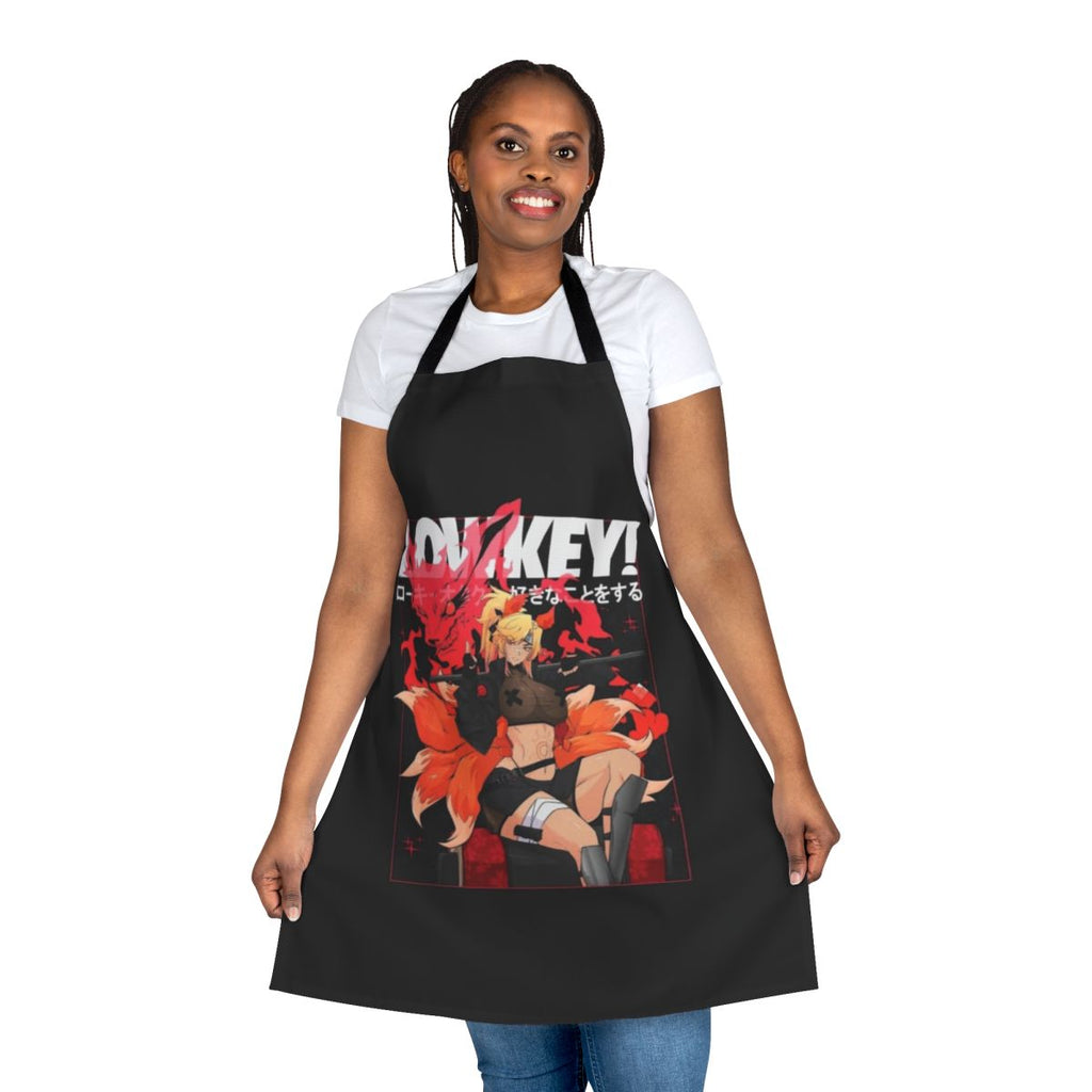 Unofficial anime-inspired apron with a lowkey design