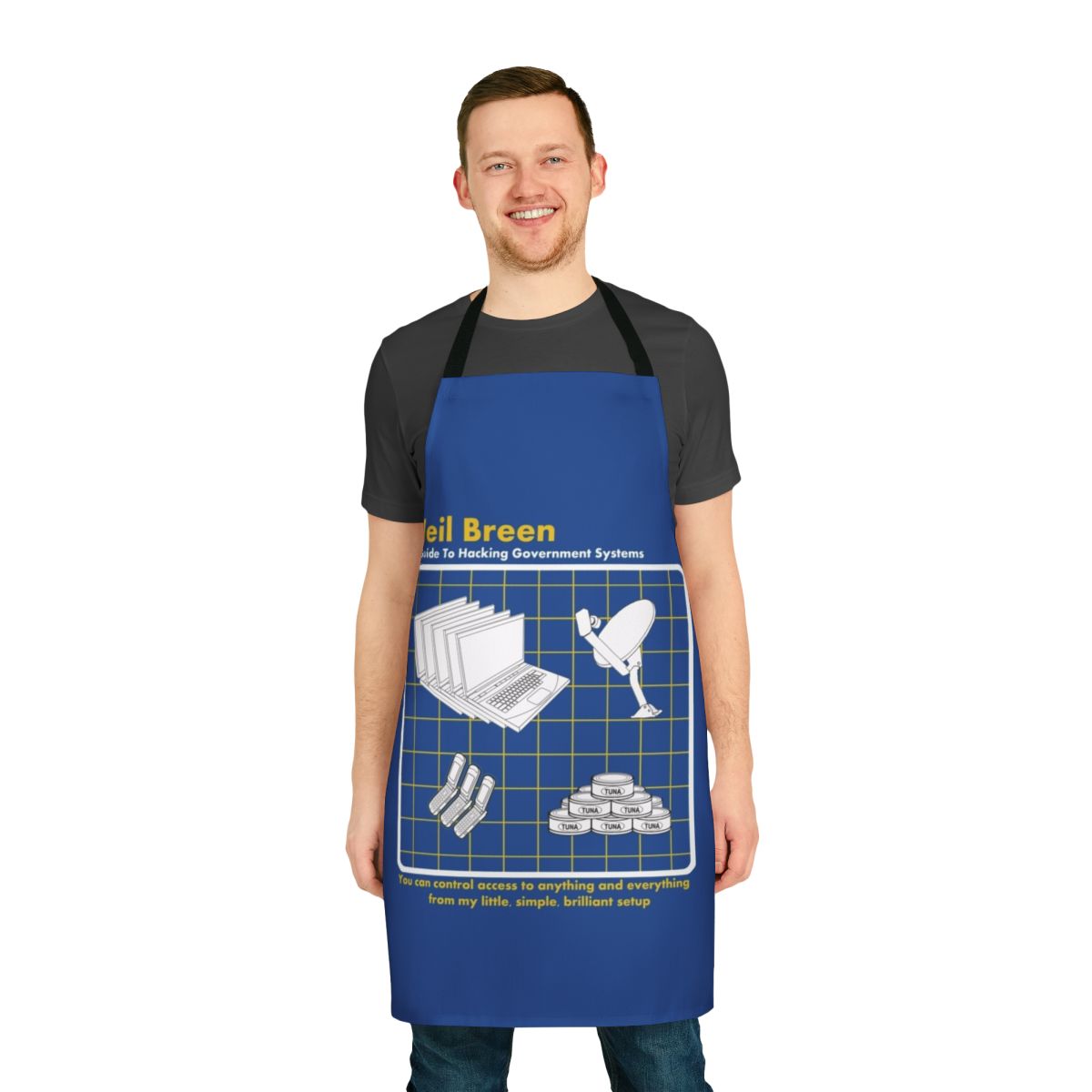 Apron with Neil Breen graphic for fans of cult and independent films