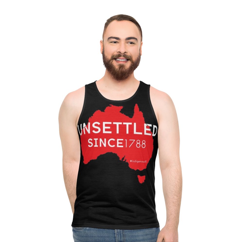 Unsettled Since 1788 Unisex Red Tank Top