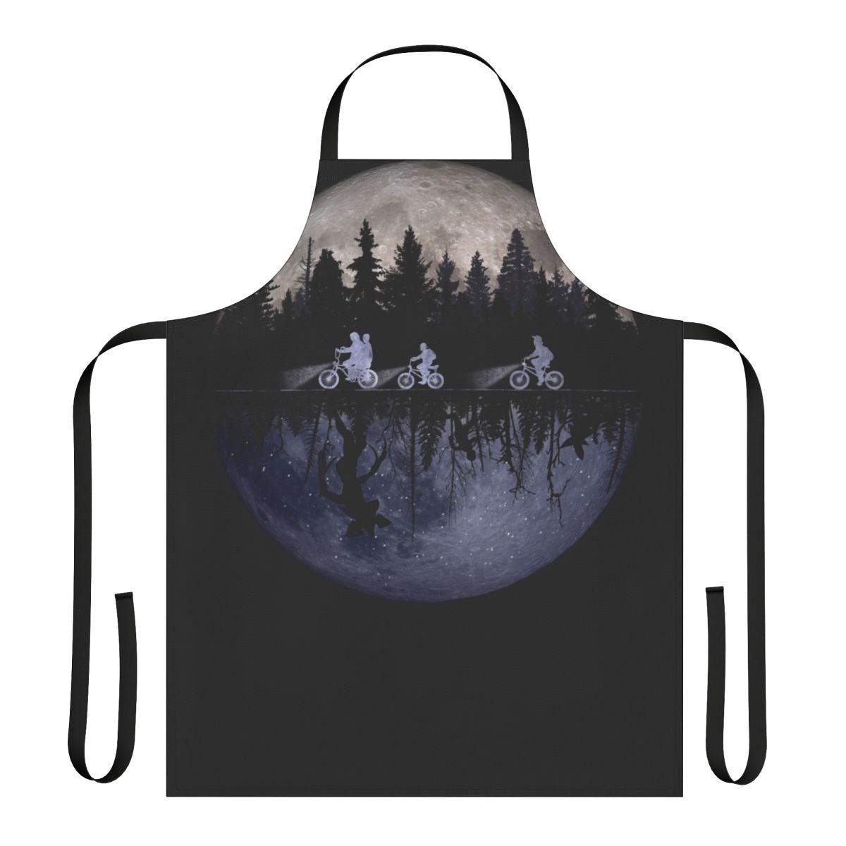 Upside Down Demogorgon-themed apron with eerie, sci-fi inspired design