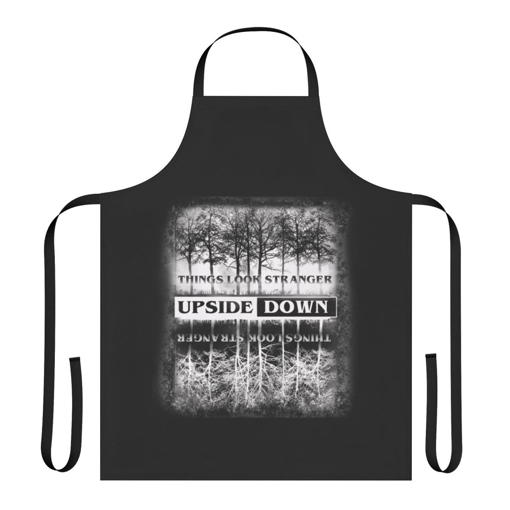 Stranger Things inspired apron featuring the iconic Upside Down design
