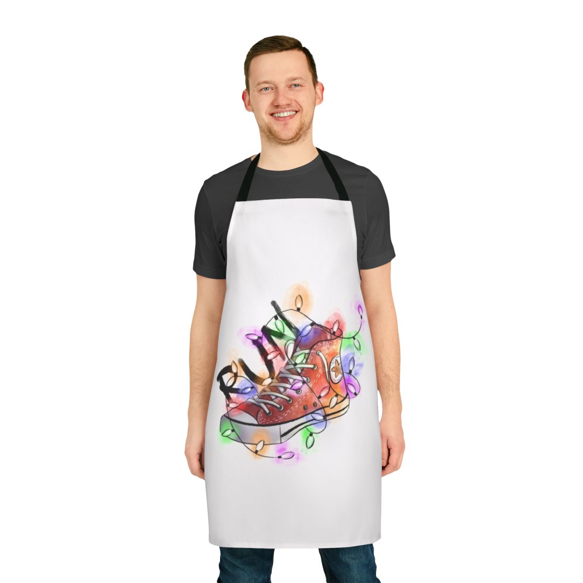 Stranger Things inspired apron with Upside Down design