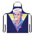 Apron featuring an illustration of Steve Harrington from the Netflix series Stranger Things