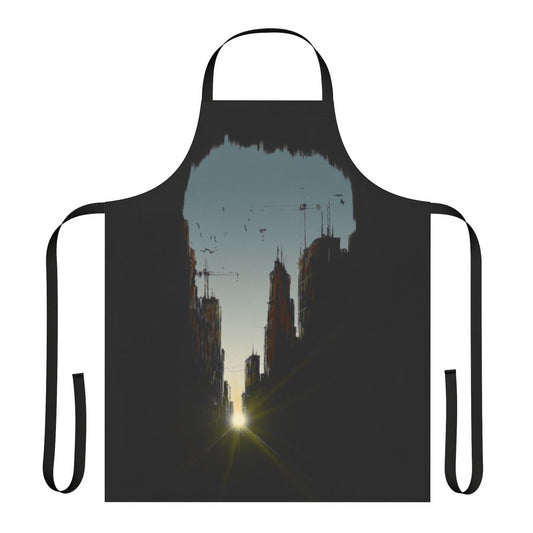 Urban nature and city wildlife design on an apron