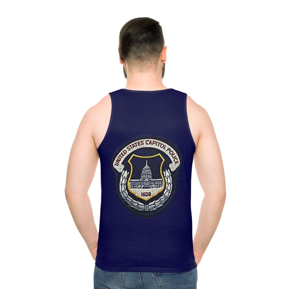 US Capitol Police Unisex Tank Top with Capitol Building Graphic