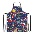 Patriotic USA flags themed apron for the kitchen