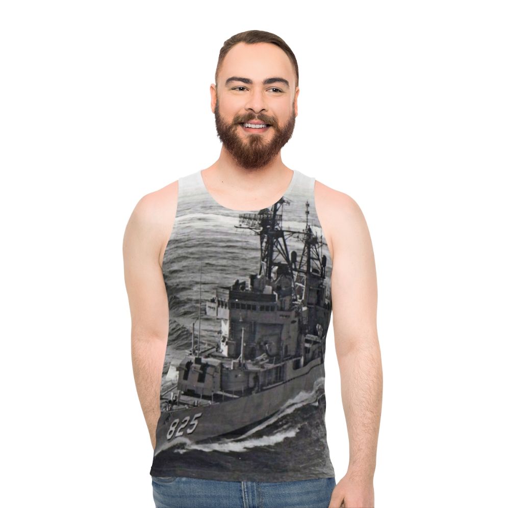 USS Carpenter DD-825 Navy Destroyer Unisex Tank Top