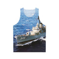 Unisex Navy Tank Top with USS Edson DD 946 Design