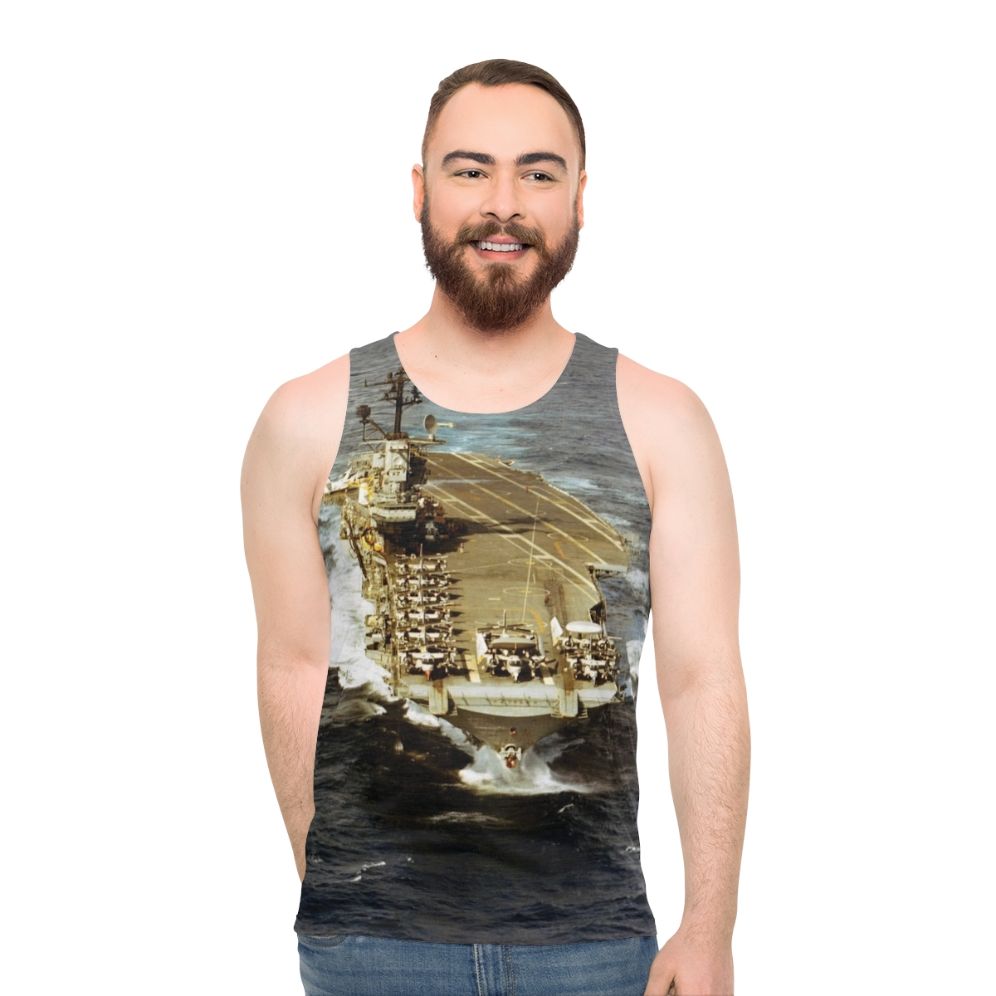 Unisex USS Intrepid CVA 11 Navy Tank Top