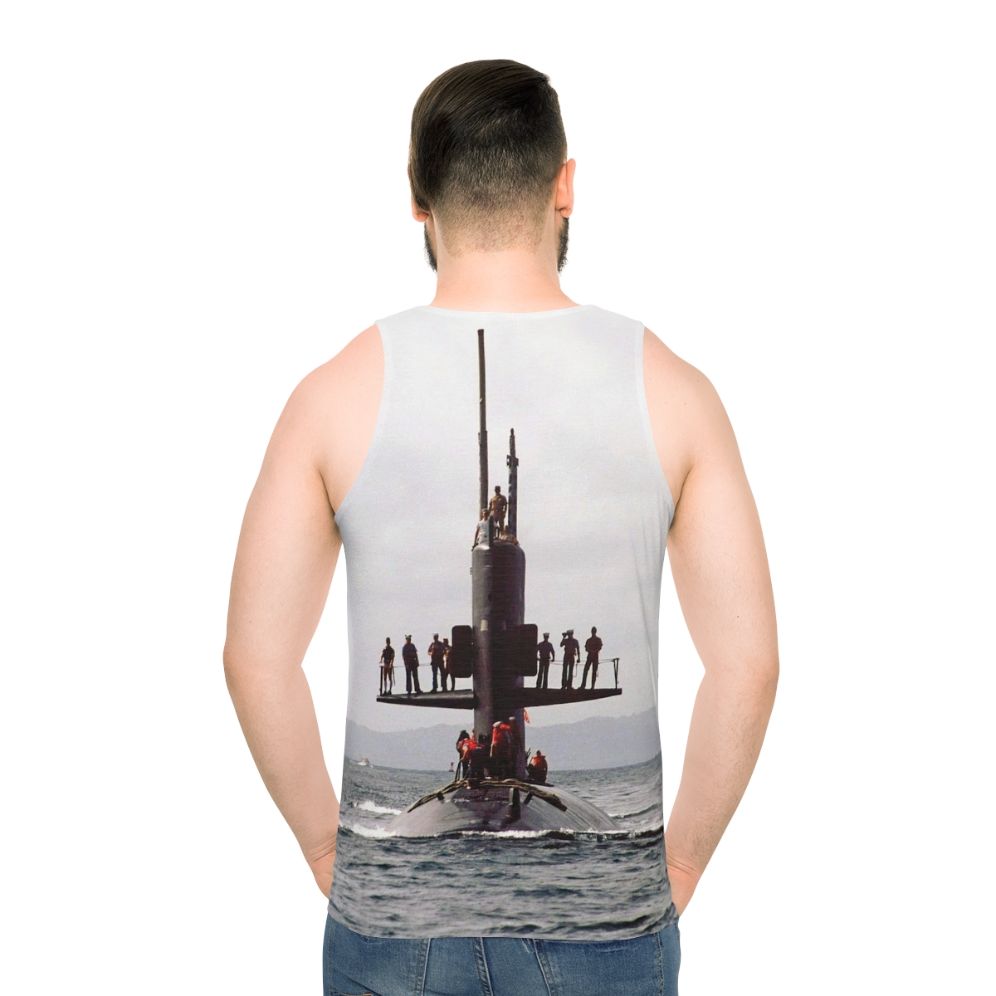 USS Scamp SSN 588 Navy Submarine Unisex Tank Top