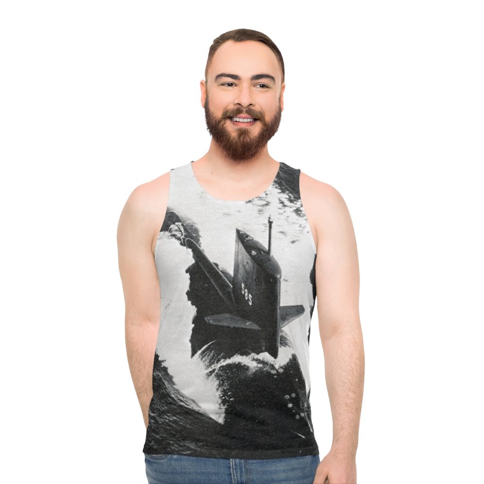 USS Skipjack SSN 585 Submarine Unisex Tank Top