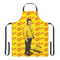 Utopia TV series-inspired apron with stylized graphics