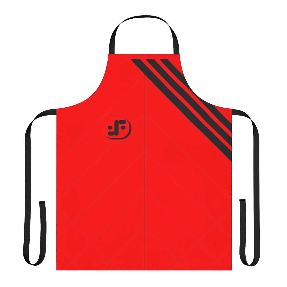 V-themed uniform apron with retro 1980s sci-fi design