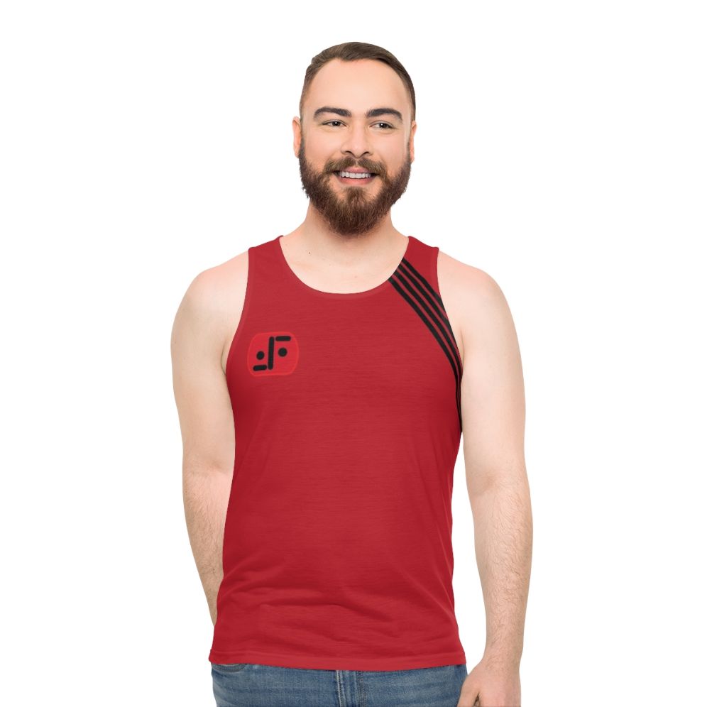 V The Visitors Unisex Striped Tank Top
