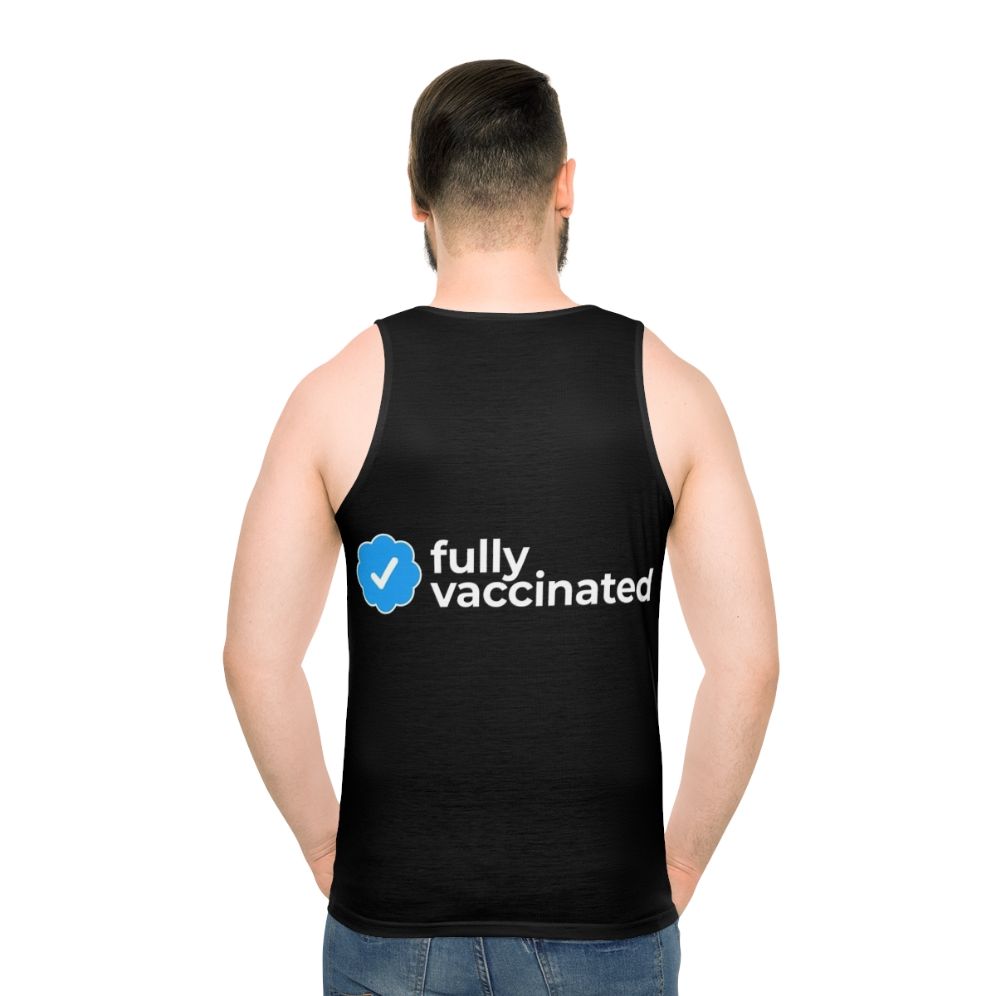 Fully vaccinated unisex tank top