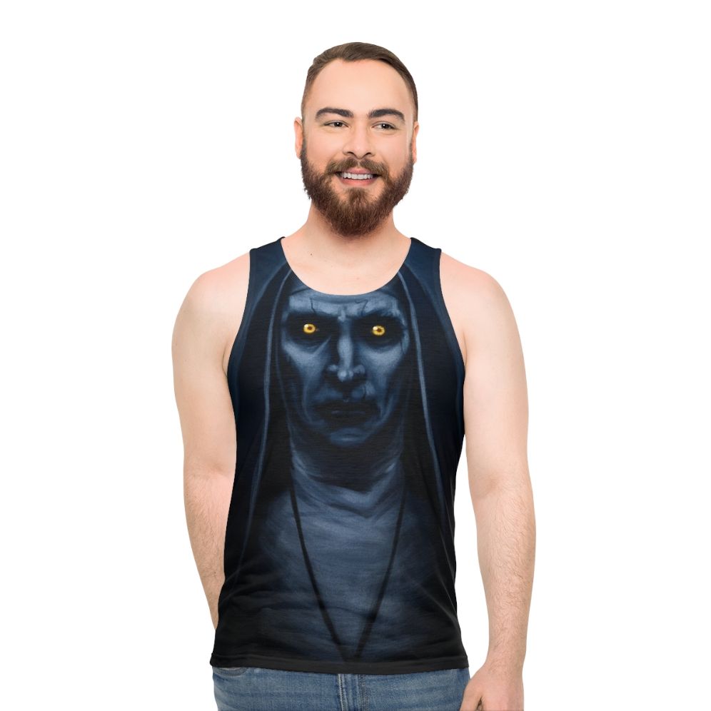 Valak painting unisex horror tank top