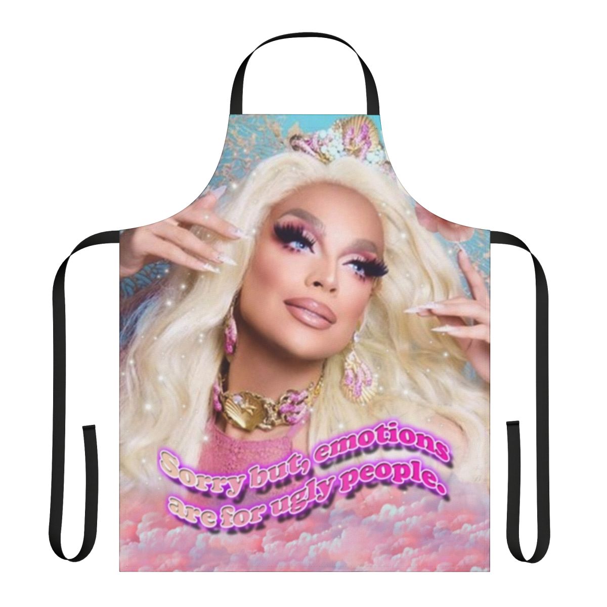 Valentina Drag Queen Inspired Apron with Aesthetic Floral Design