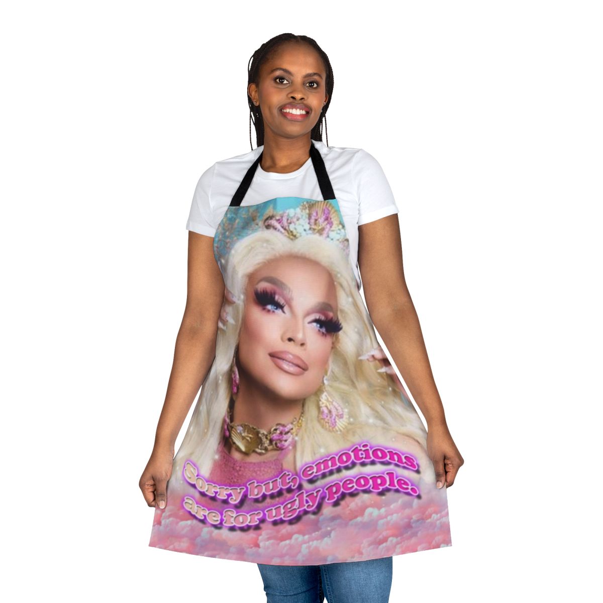 Valentina Drag Queen Inspired Apron with Aesthetic Floral Design