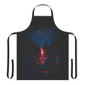 Valheim-inspired apron with fantasy-inspired linework design featuring axe, shield, and storm motifs.