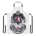 VALIS-inspired cyberpunk dystopian apron with sci-fi and Philip K. Dick themes